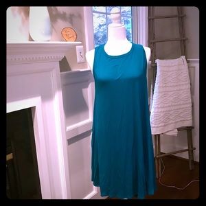 Tank dress, brand new never worn. Teal